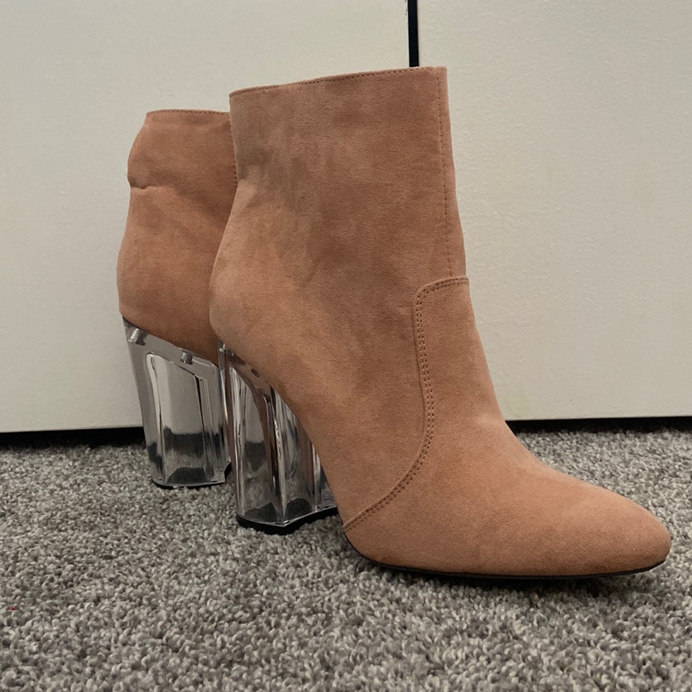 Pink High Heel Boots